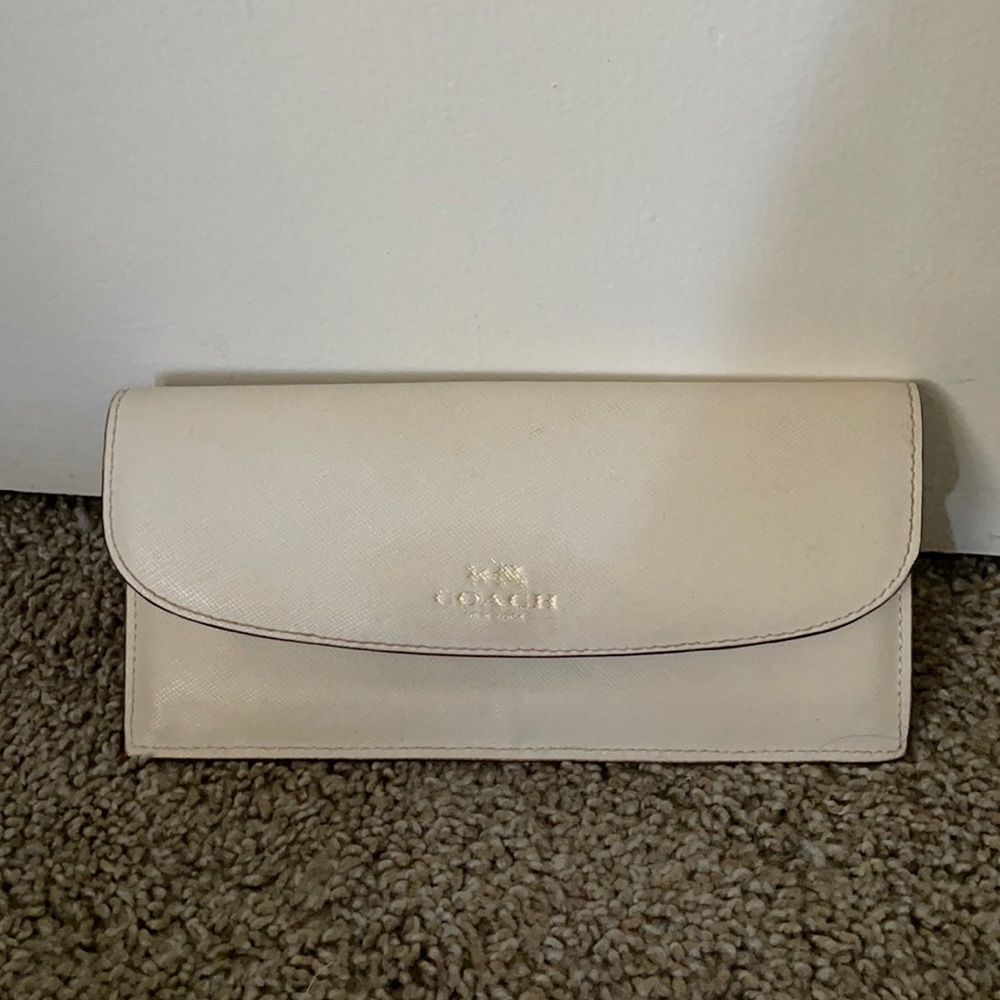 Coach White Wallet